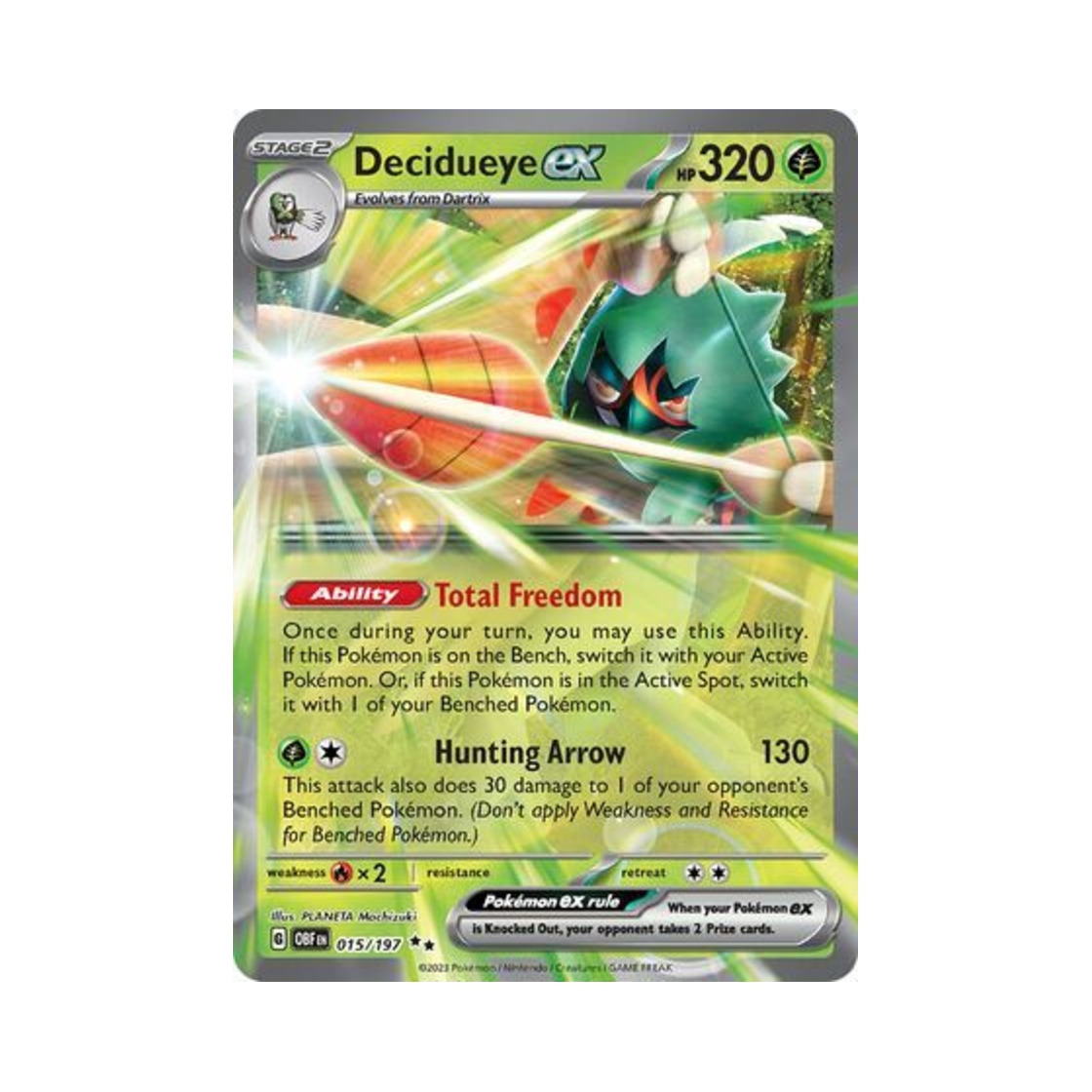포켓몬 TCG 모크나이퍼 ex DR 옵시디언 플레임즈 (영문판)(Pokemon TCG Decidueye ex DR Obsidian Flames (English Ver.)) - 1