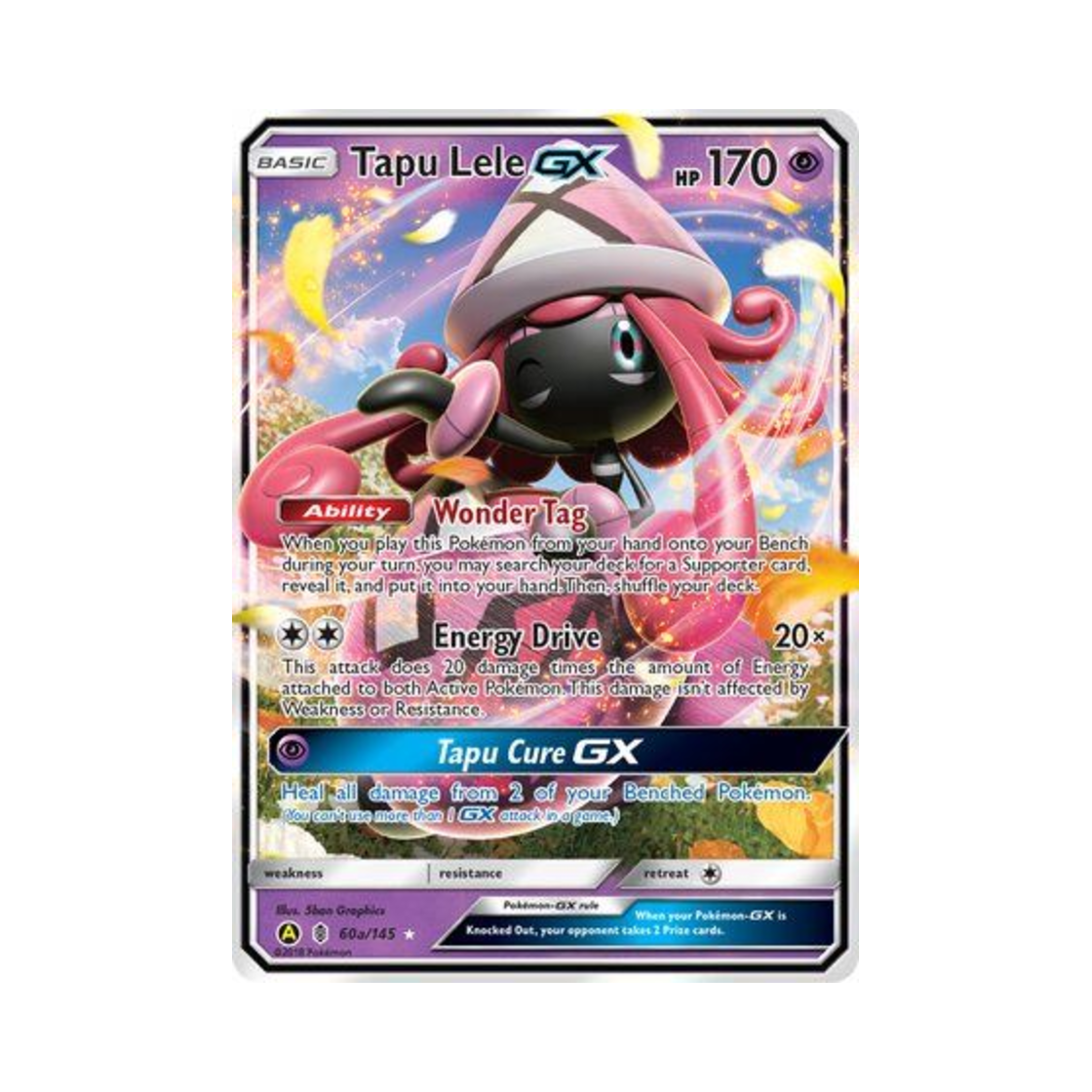 포켓몬 TCG 카푸나비나 GX RHG 옐로우 A 얼터네이트 (영문판)(Pokemon TCG Tapu Lele GX RHG Yellow A Alternate (English Ver.)) - 1