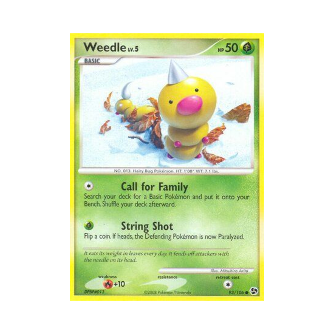 포켓몬 TCG 뿔충이 C 그레이트 인카운터스 (영문판)(Pokemon TCG Weedle C Great Encounters (English Ver.)) - 1