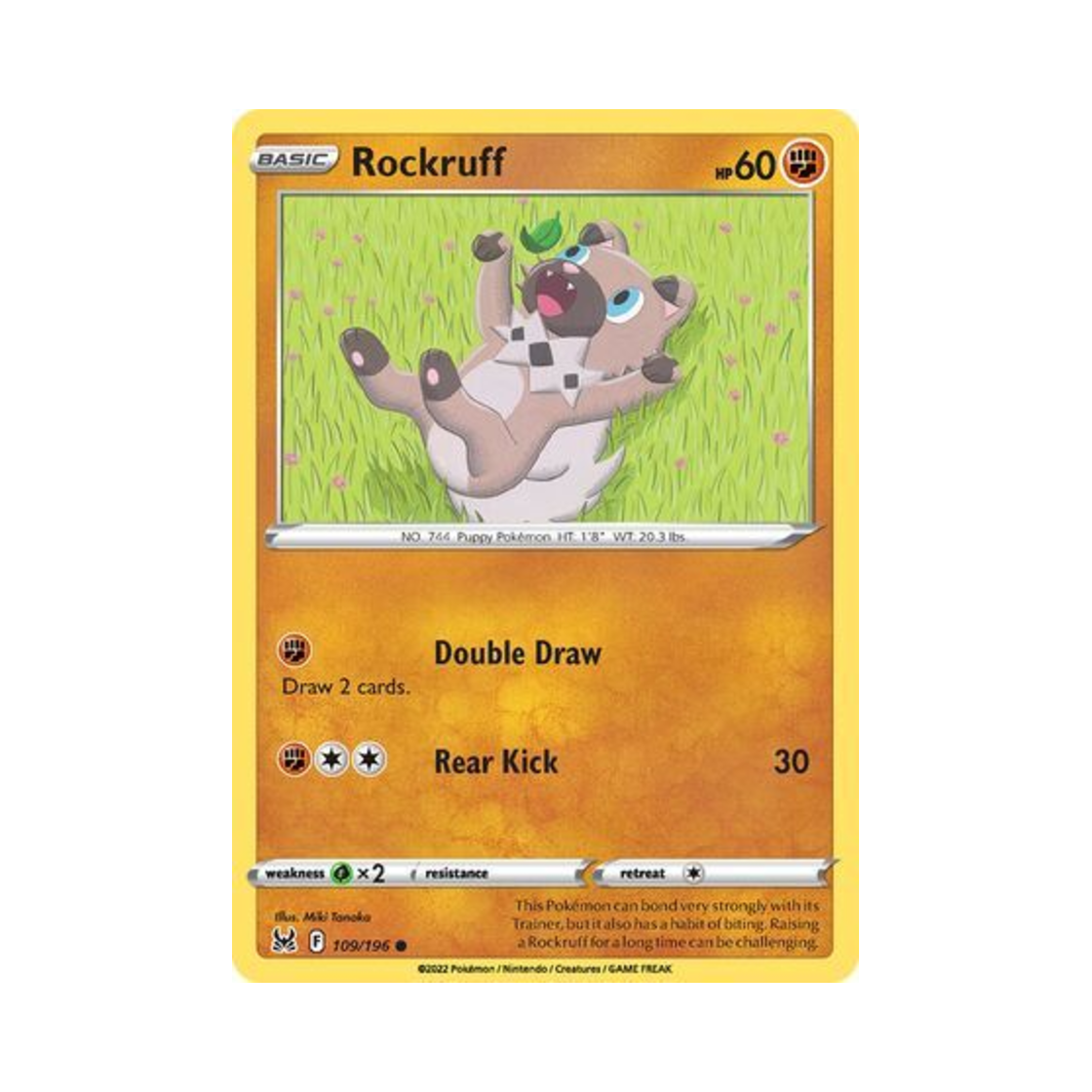 포켓몬 TCG 암멍이 C 로스트 오리진 (영문판)(Pokemon TCG Rockruff C Lost Origin (English Ver.))