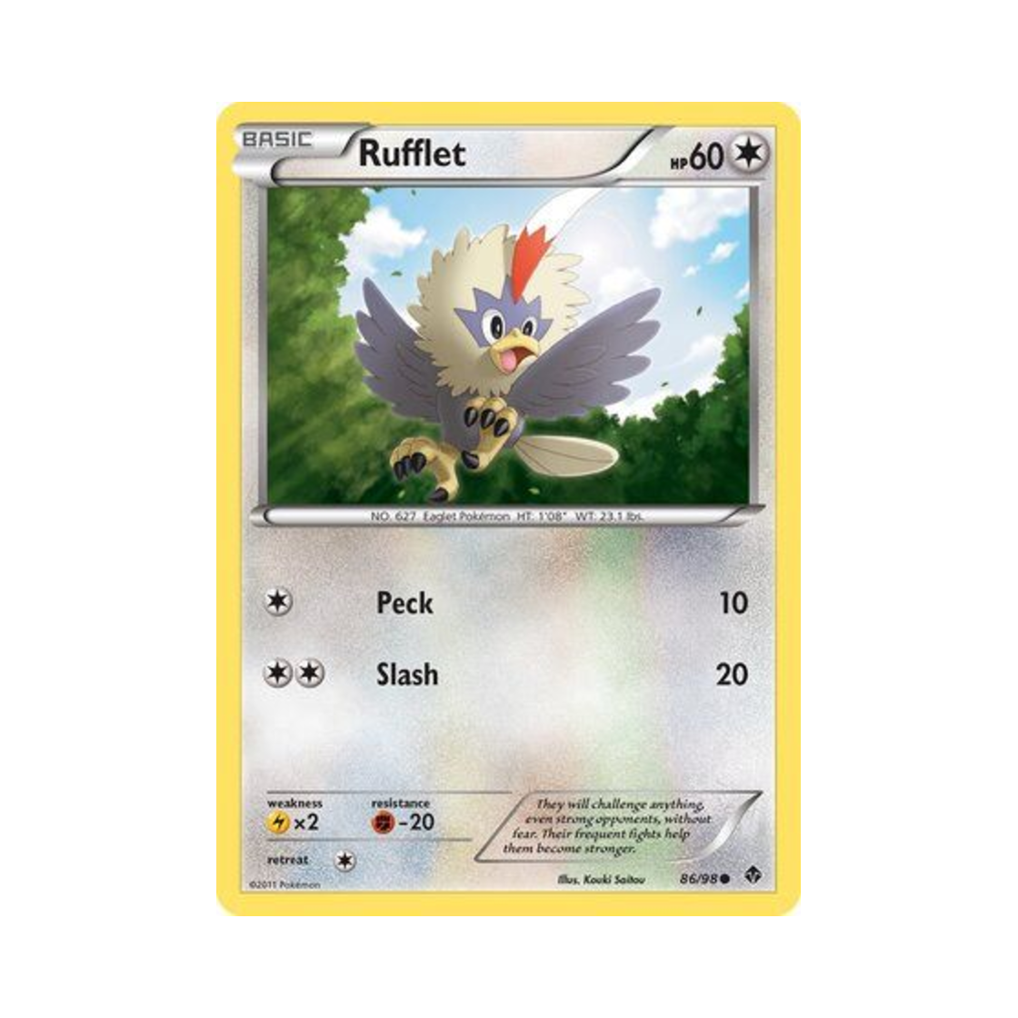 포켓몬 TCG 수리둥보 C 이머징 파워스 (영문판)(Pokemon TCG Rufflet C Emerging Powers (English Ver.))