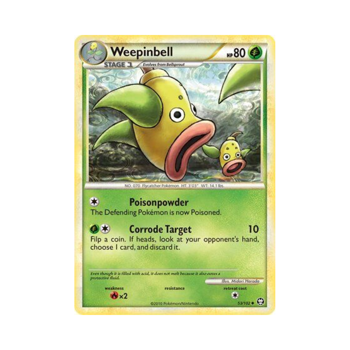 포켓몬 TCG 우츠동 U 트라이엄펀트 (영문판)(Pokemon TCG Weepinbell U Triumphant (English Ver.)) - 1
