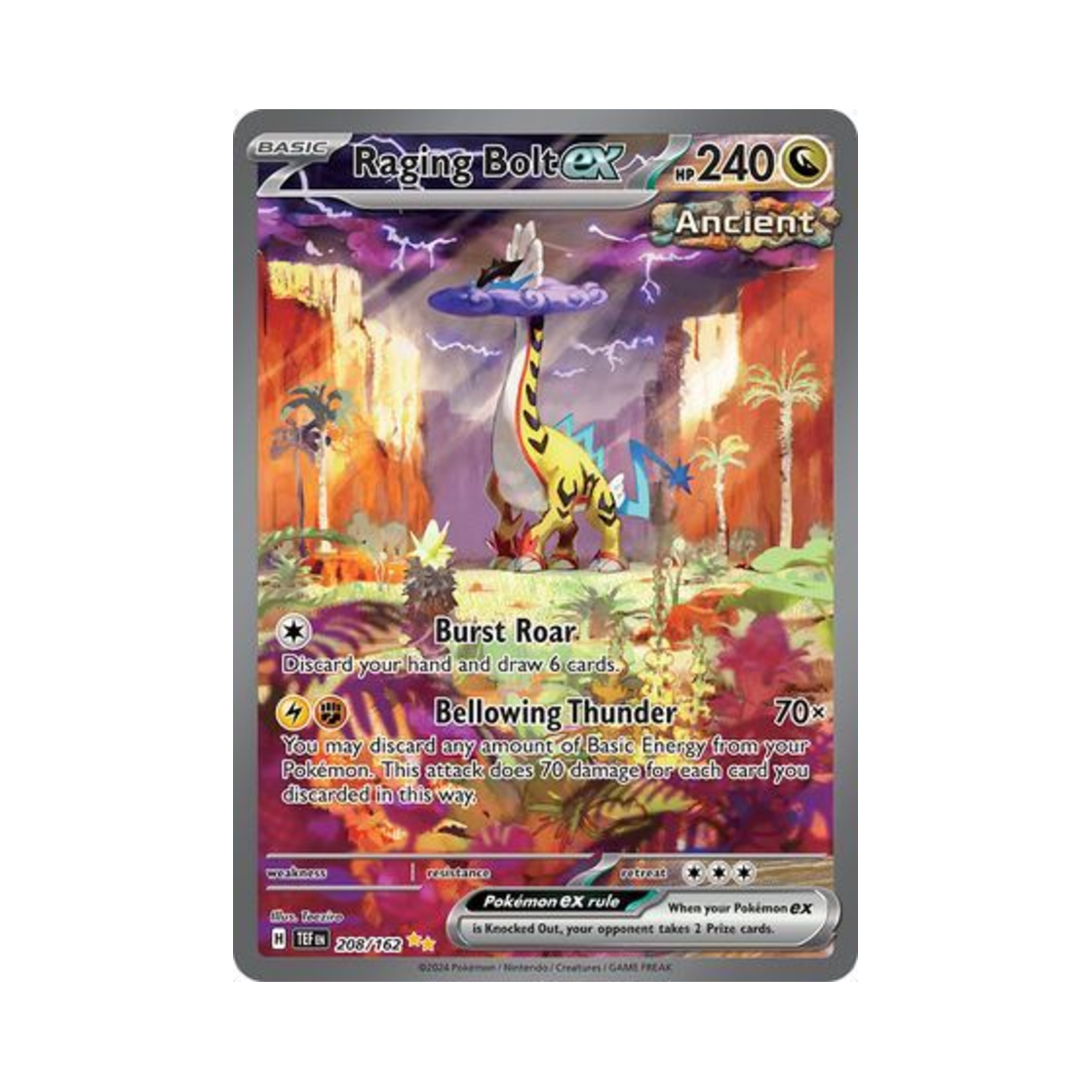 포켓몬 TCG 날뛰는우레 ex SIR 템포럴 포시스 (영문판)(Pokemon TCG Raging Bolt ex SIR Temporal Forces (English Ver.)) - 1