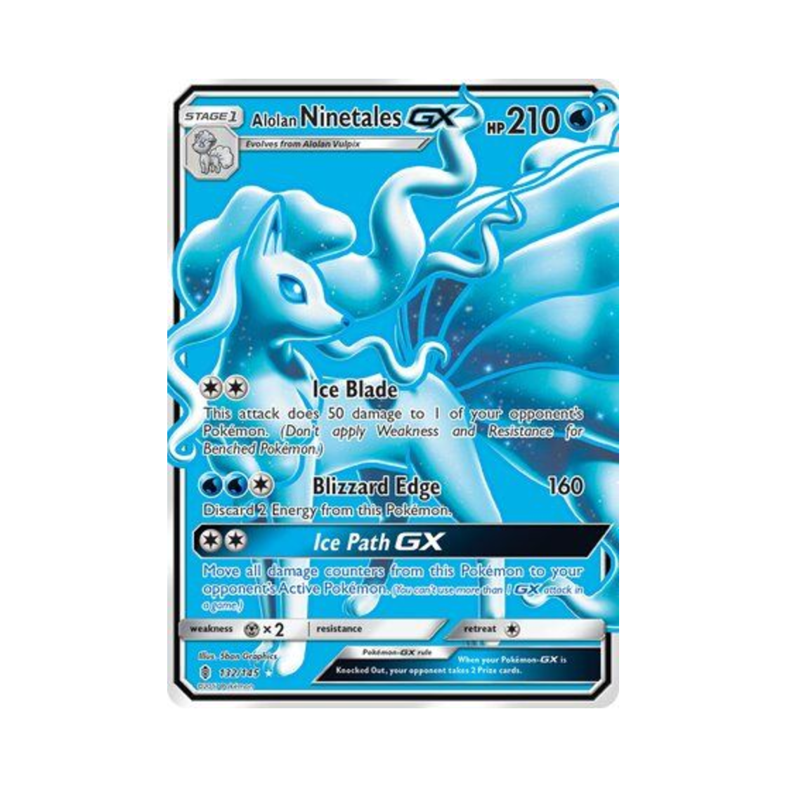 포켓몬 TCG 알로라 나인테일 GX RU 가디언스 라이징 (영문판)(Pokemon TCG Alolan Ninetales GX RU Guardians Rising (English Ver.)) - 1