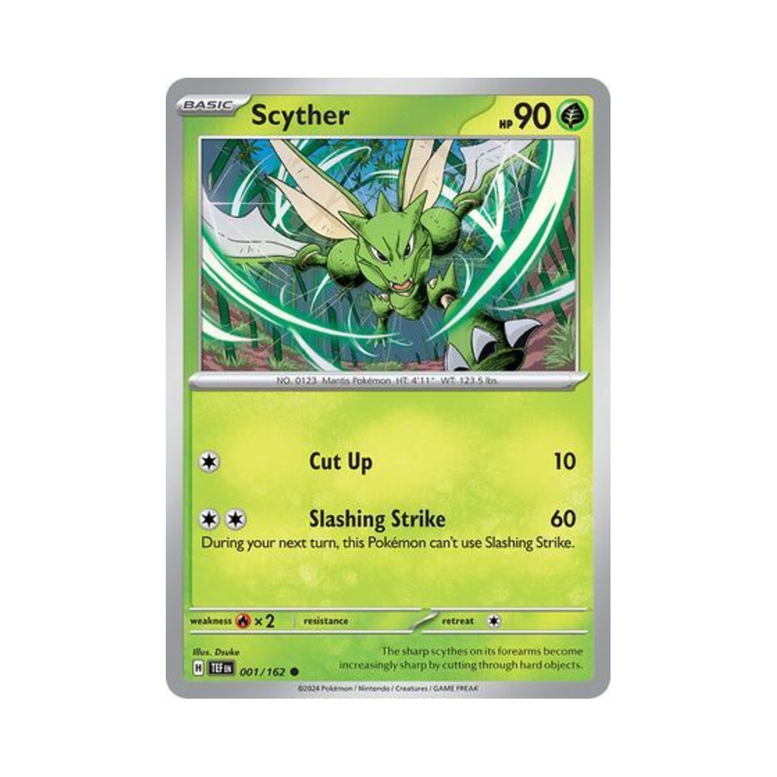 포켓몬 TCG 스라크 C 템포럴 포시스 (영문판)(Pokemon TCG Scyther C Temporal Forces (English Ver.)) - 1