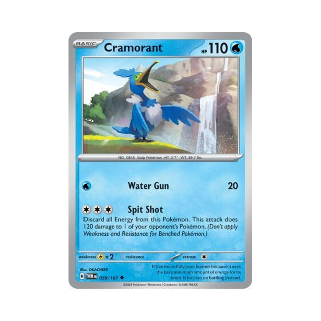 포켓몬 TCG 윽우지 U 트와일라잇 마스커레이드 (영문판)(Pokemon TCG Cramorant U Twilight Masquerade (English Ver.)) - 1