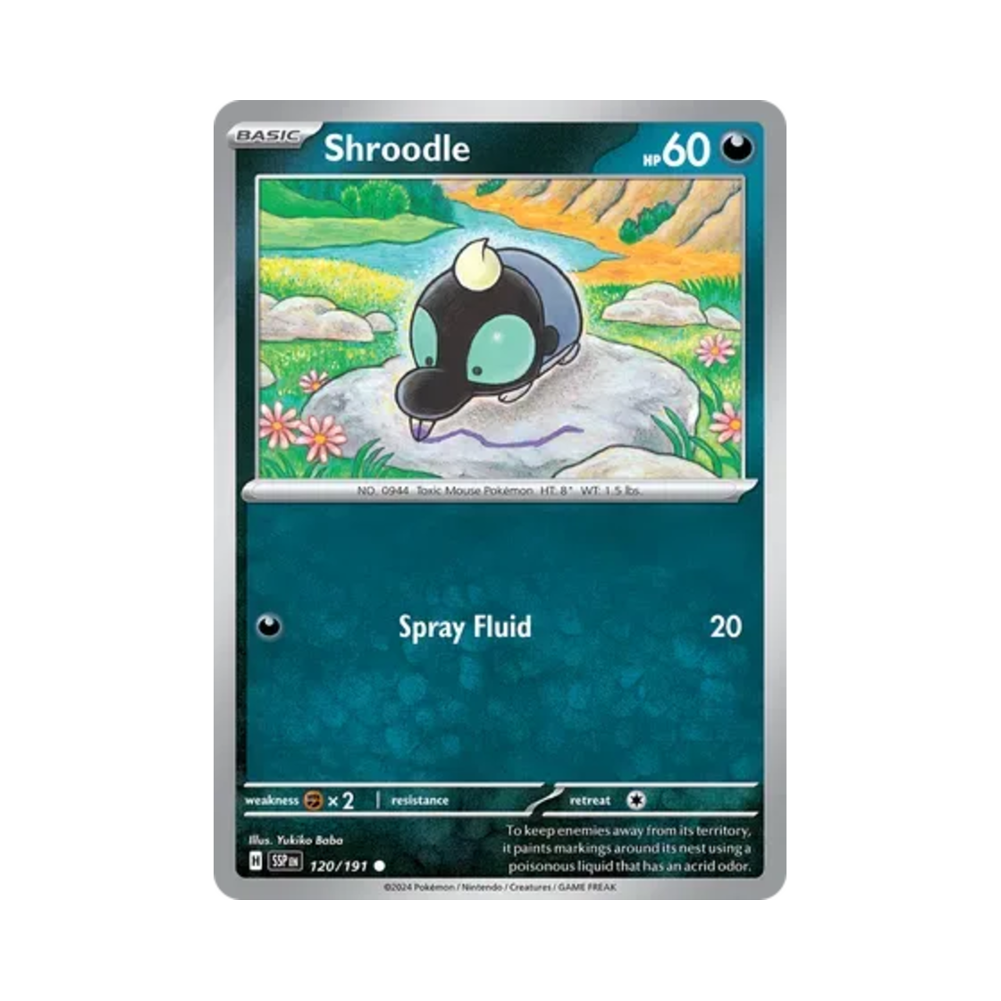 포켓몬 TCG 땃쭈르 C 서징 스파크 (영문판)(Pokemon TCG Shroodle C Surging Sparks (English Ver.)) - 1