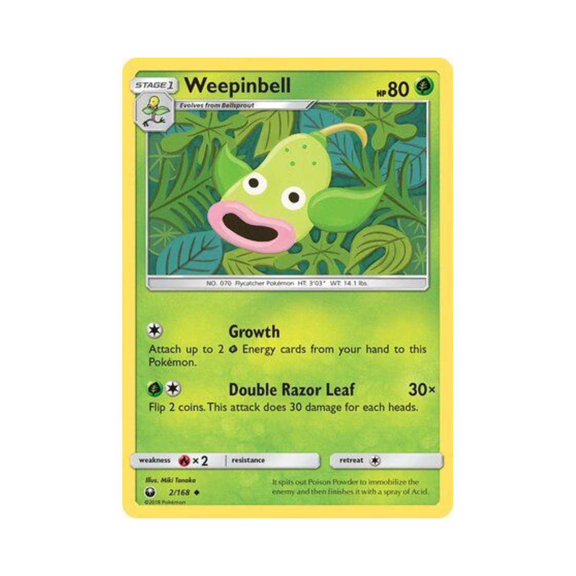 포켓몬 TCG 우츠동 U 셀레스티얼 스톰 (영문판)(Pokemon TCG Weepinbell U Celestial Storm (English Ver.)) - 1