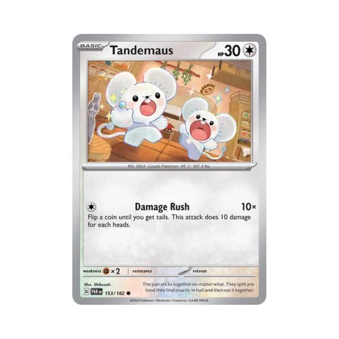 포켓몬 TCG 두리쥐 C 파라독스 리프트 (영문판)(Pokemon TCG Tandemaus C Paradox Rift (English Ver.)) - 1