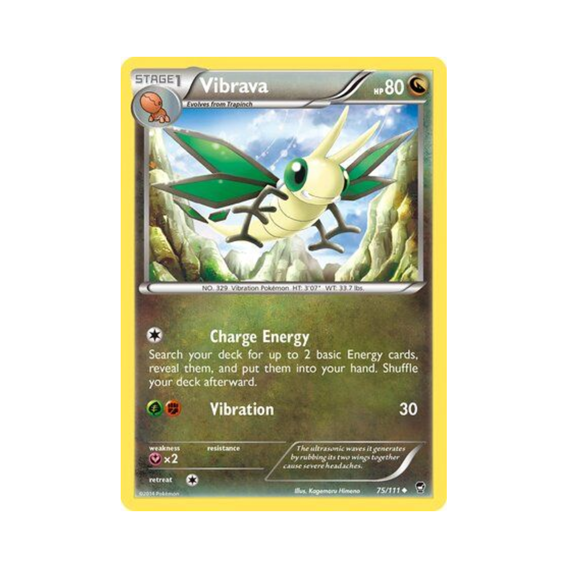 포켓몬 TCG 비브라바 U 퓨리어스 피스트 (영문판)(Pokemon TCG Vibrava U Furious Fists (English Ver.)) - 1
