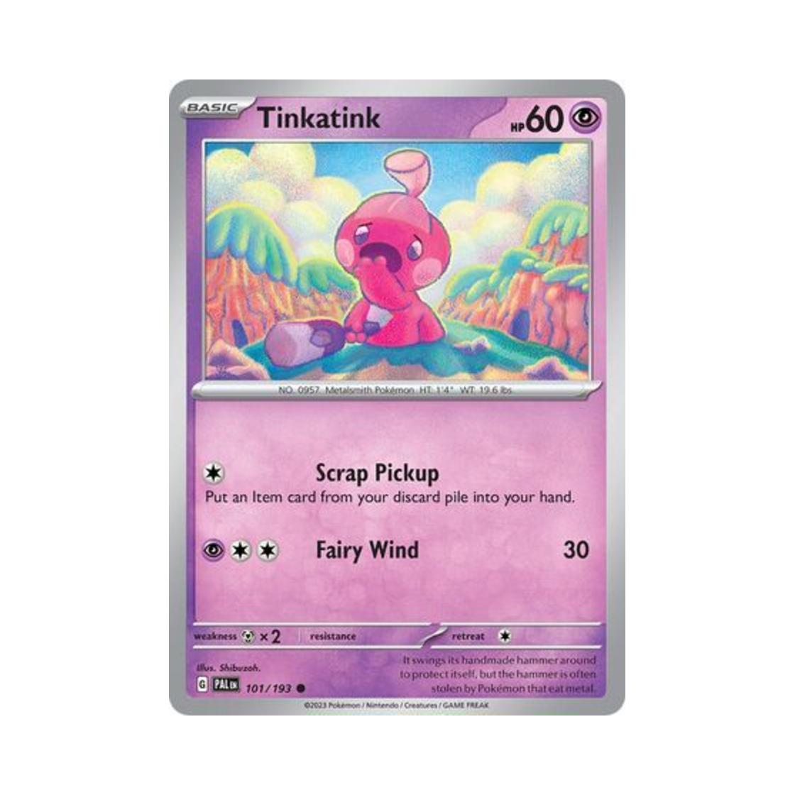 포켓몬 TCG 어리짱 C 팔데아 이볼브드 (영문판)(Pokemon TCG Tinkatink C Paldea Evolved (English Ver.)) - 1