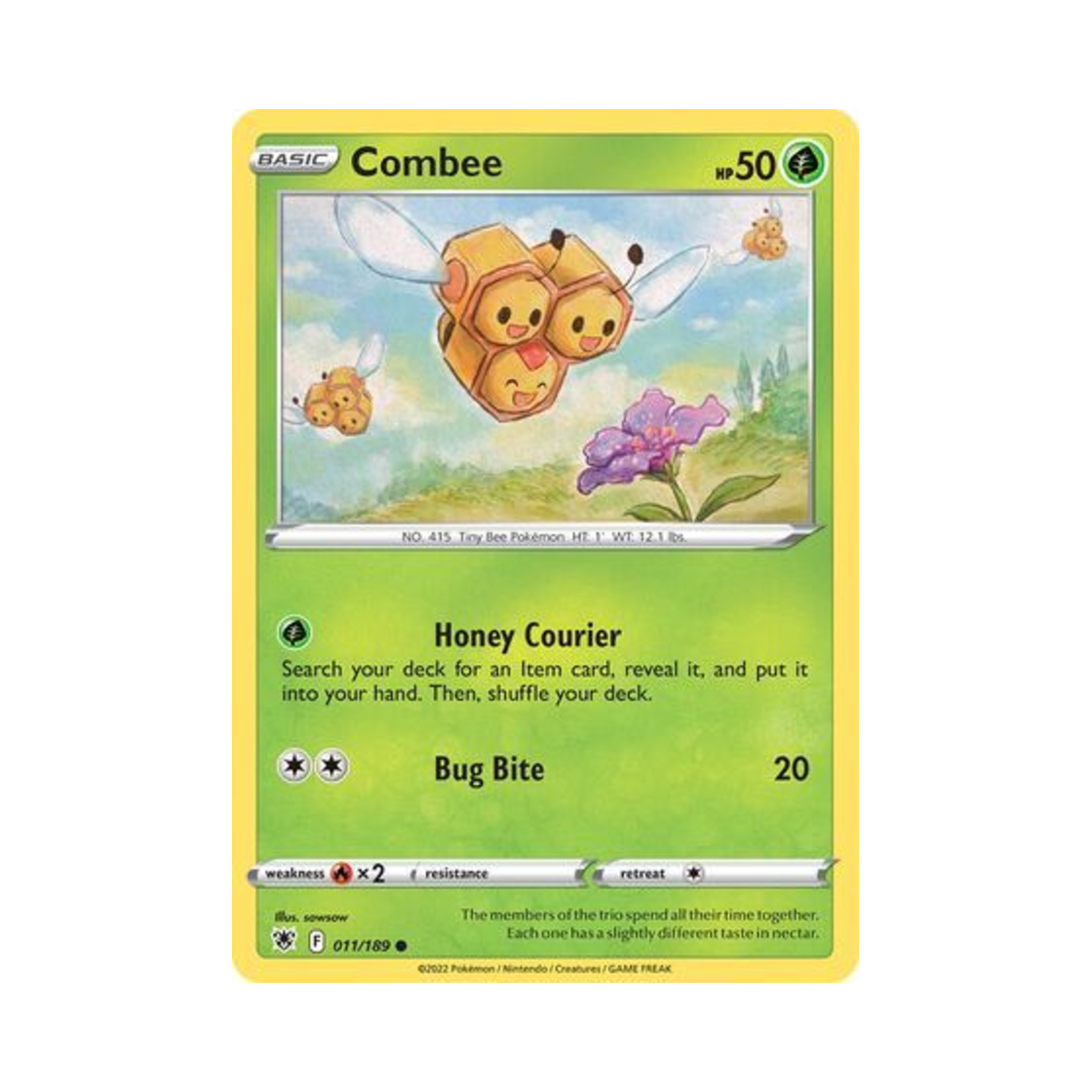 포켓몬 TCG 세꿀버리 C 아스트랄 레디안스 (영문판)(Pokemon TCG Combee C Astral Radiance (English Ver.))