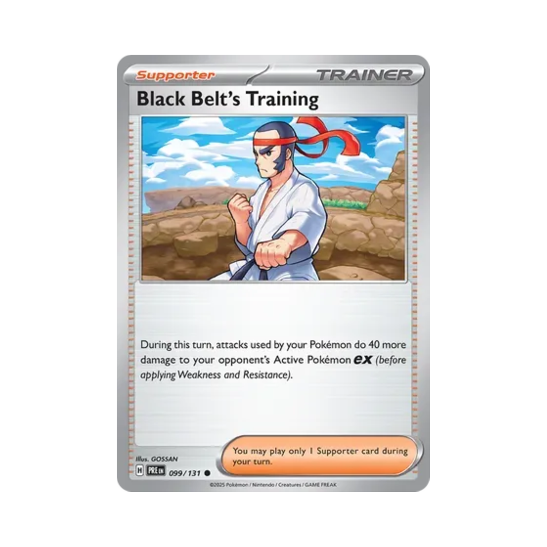 PRE099/131 Pokemon TCG Black Belt's Training C Prismatic Evolutions (English Ver.)