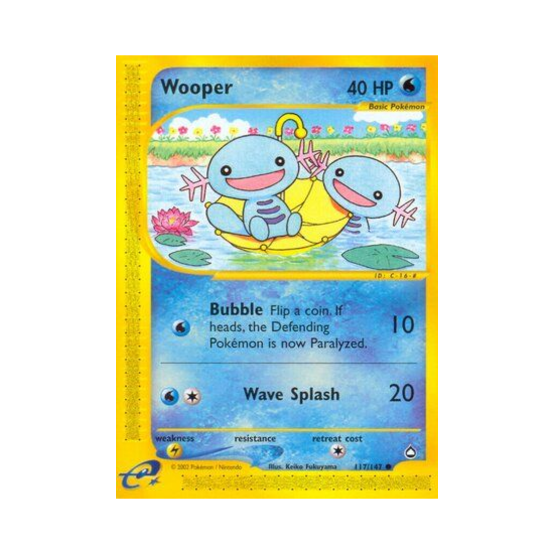 포켓몬 TCG 우파 C 아쿠아폴리스 (영문판)(Pokemon TCG Wooper C Aquapolis (English Ver.)) - 1