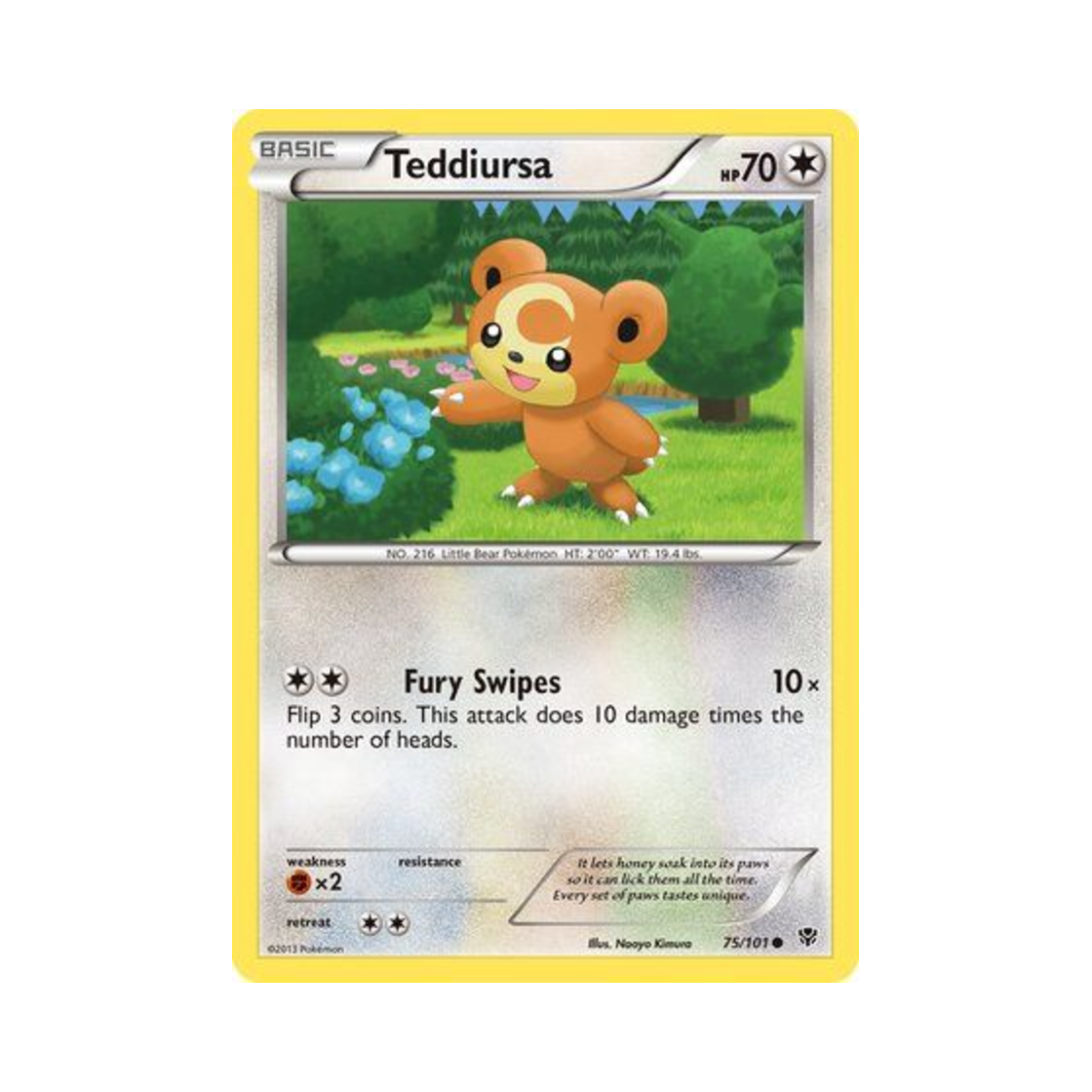 포켓몬 TCG 깜지곰 C 플라스마 블라스트 (영문판)(Pokemon TCG Teddiursa C Plasma Blast (English Ver.)) - 1
