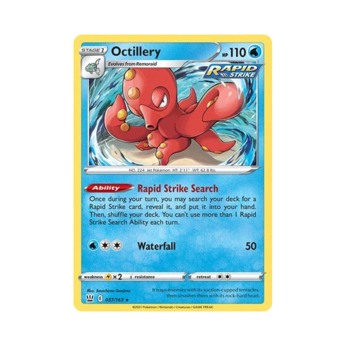 포켓몬 TCG 대포무노 RH 배틀 스타일즈 (영문판)(Pokemon TCG Octillery RH Battle Styles (English Ver.))