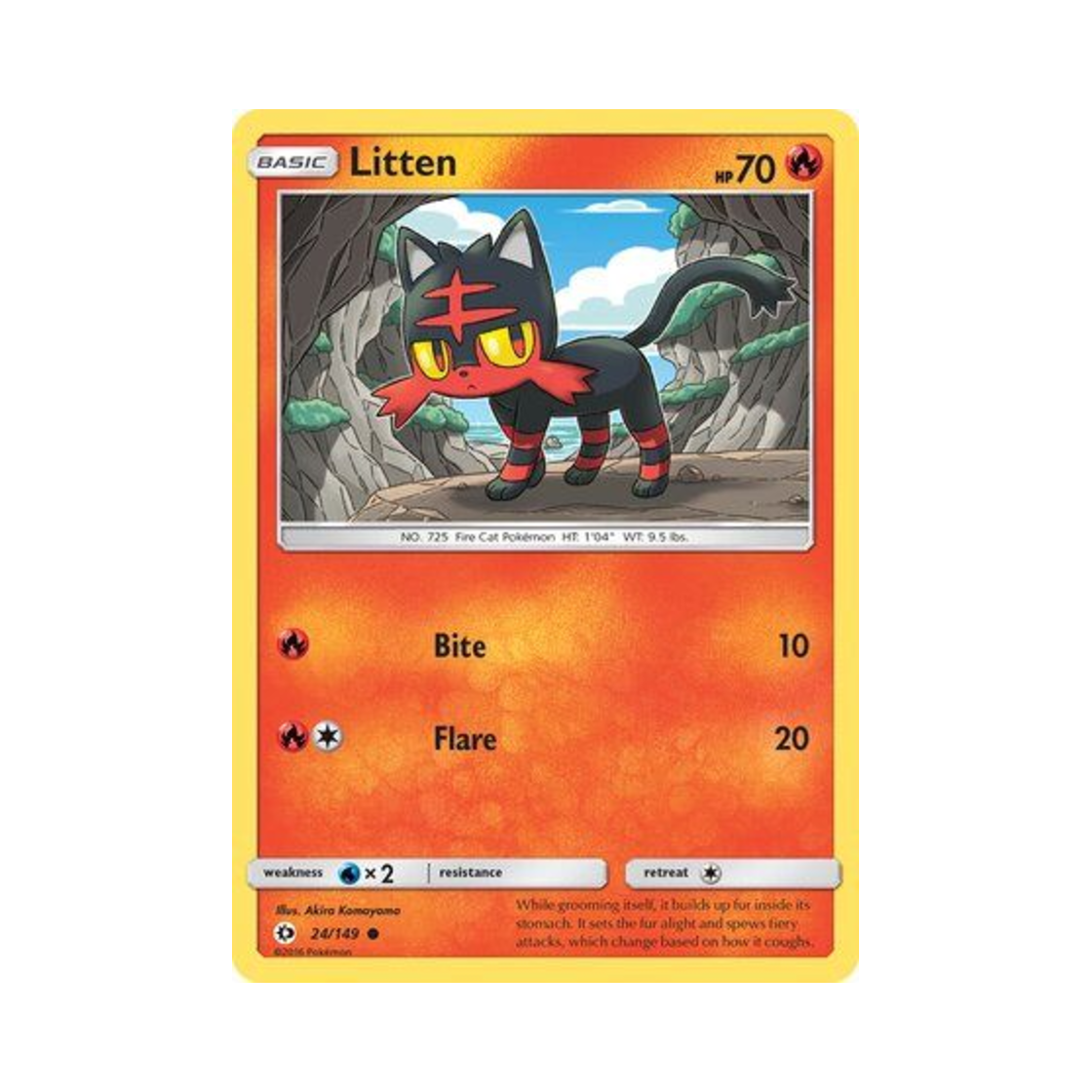 포켓몬 TCG 냐오불 C 썬 & 문 (영문판)(Pokemon TCG Litten C Sun & Moon (English Ver.))