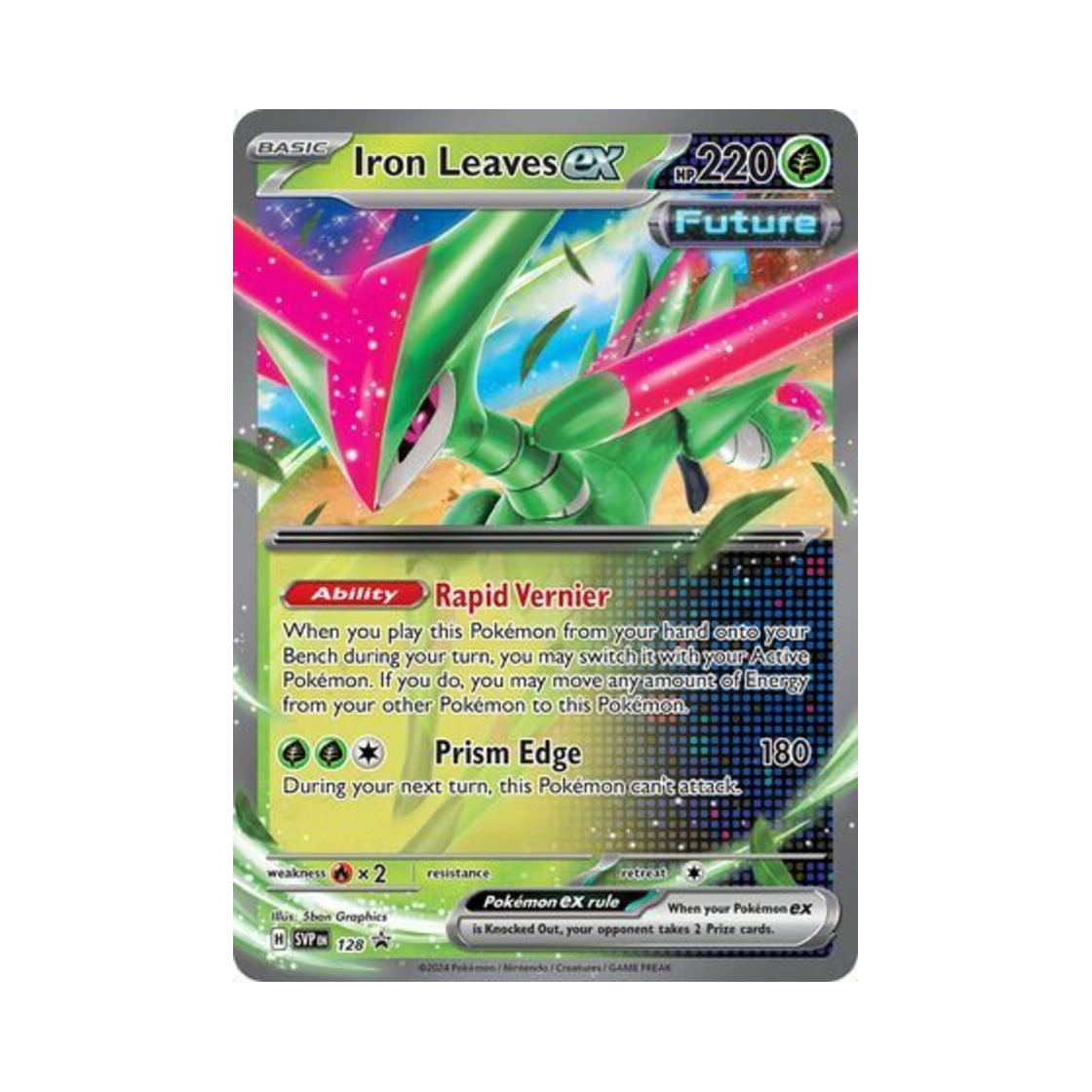 포켓몬 TCG 무쇠잎새 ex P 스칼렛 & 바이올렛 프로모 카드 (영문판)(Pokemon TCG Iron Leaves ex P Scarlet & Violet Promos (English Ver.)) - 1