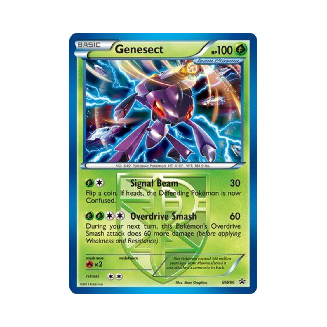 포켓몬 TCG 게노세크트 P 블랙 & 화이트 프로모카드 (영문판)(Pokemon TCG Genesect P Black & White Promos (English Ver.)) - 1