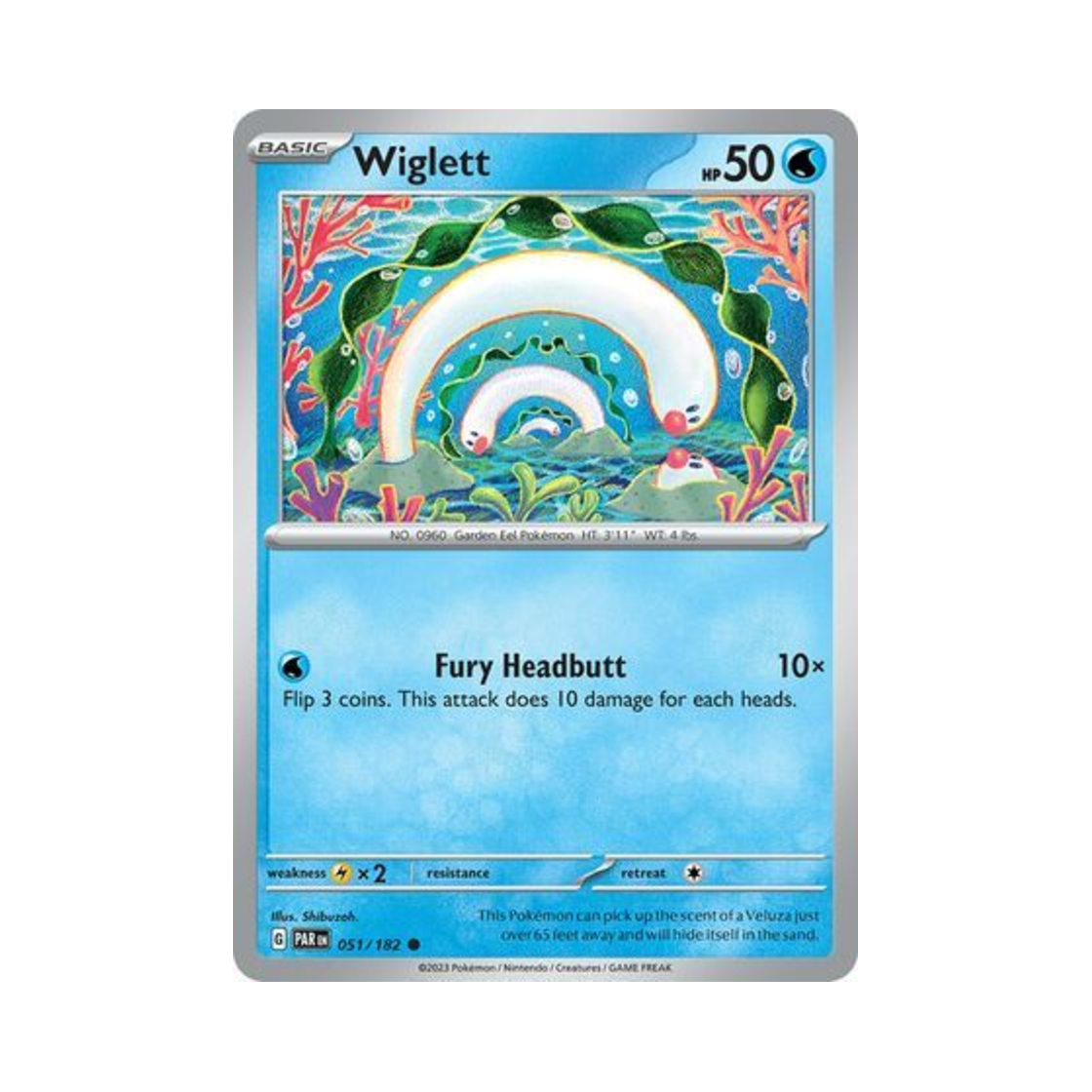포켓몬 TCG 바다그다 C 파라독스 리프트 (영문판)(Pokemon TCG Wiglett C Paradox Rift (English Ver.)) - 1