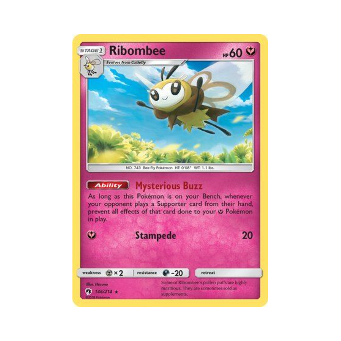 포켓몬 TCG 에리본 R 로스트 썬더 (영문판)(Pokemon TCG Ribombee R Lost Thunder (English Ver.)) - 1