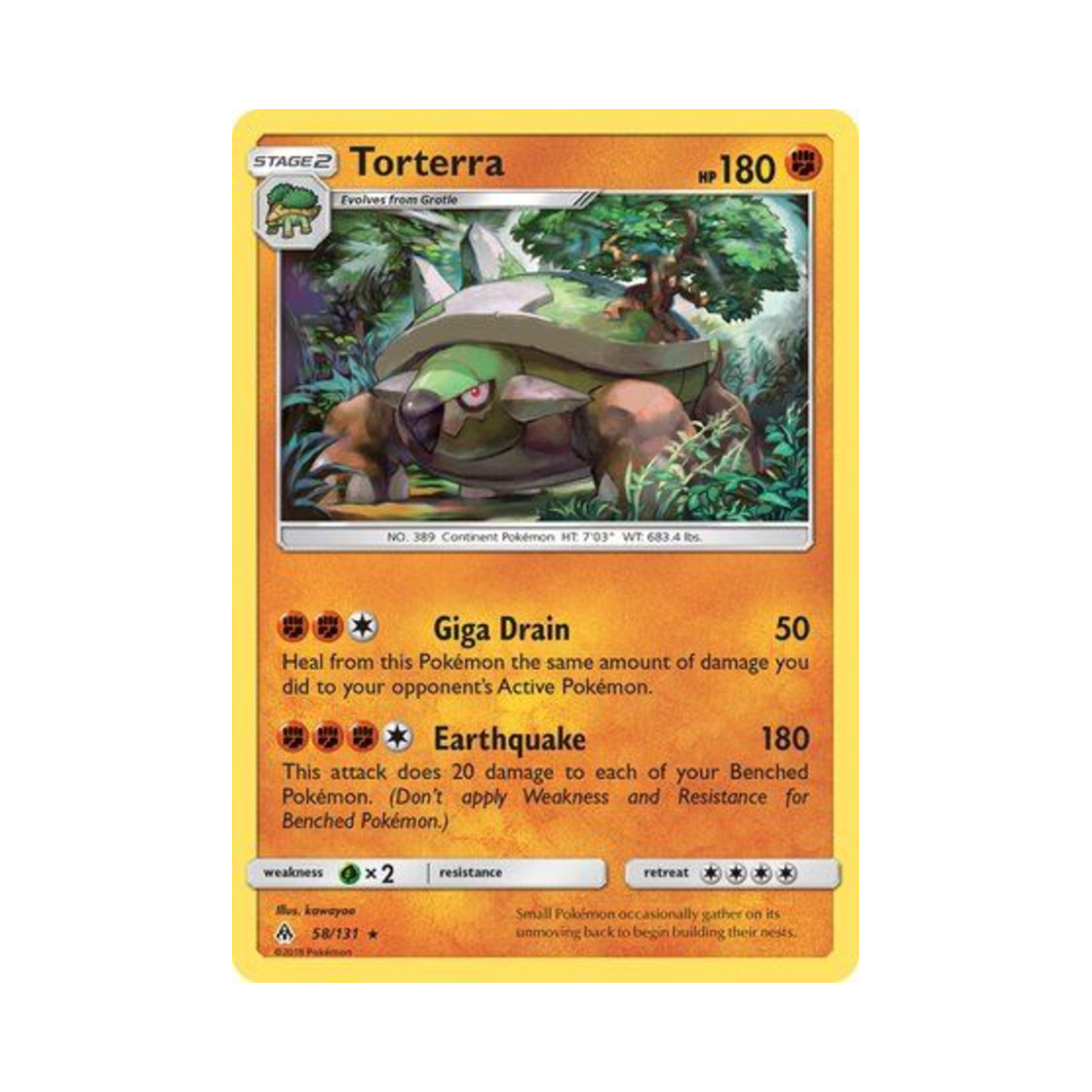 포켓몬 TCG 토대부기 R 포비든 라이트 (영문판)(Pokemon TCG Torterra R Forbidden Light (English Ver.)) - 1