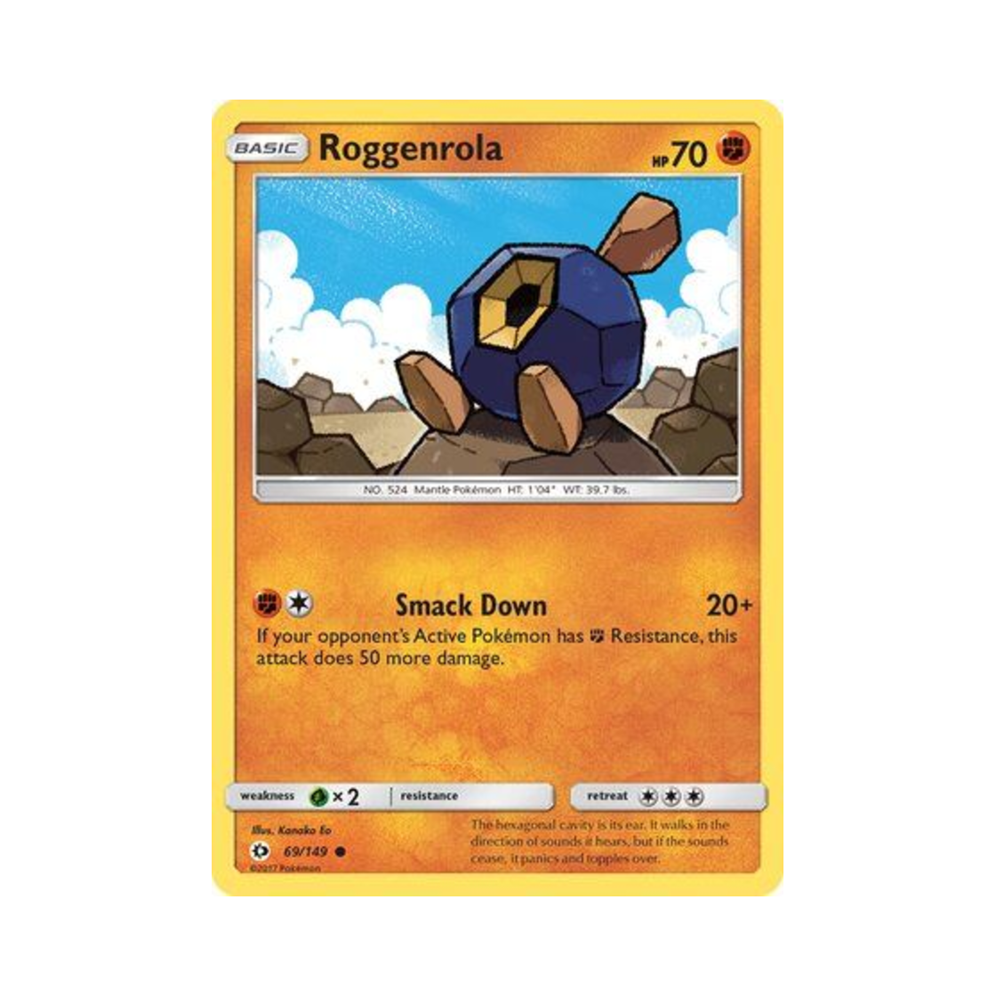 포켓몬 TCG 단굴 C 썬 & 문 (영문판)(Pokemon TCG Roggenrola C Sun & Moon (English Ver.)) - 1