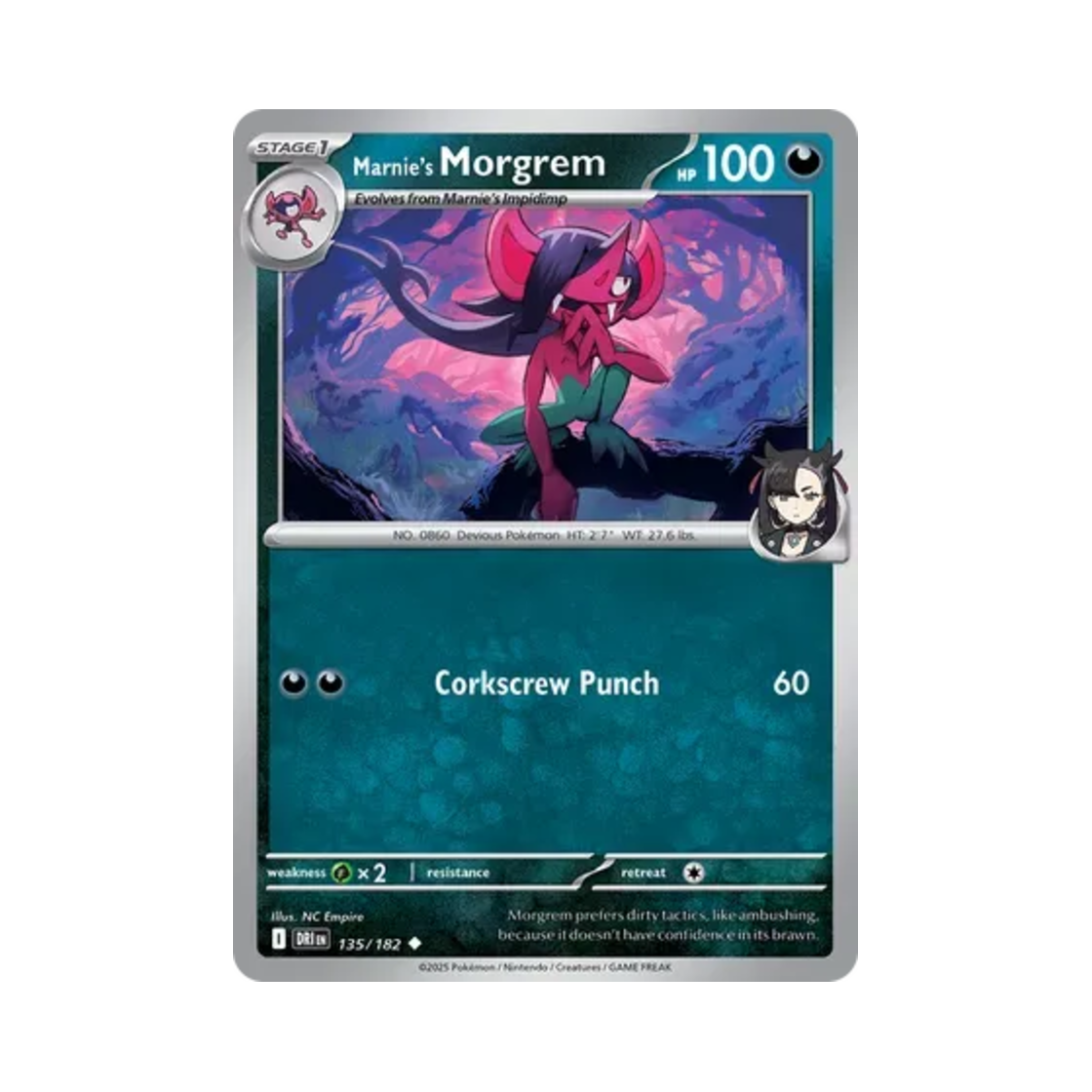 포켓몬 TCG 마리의 쏘겨모 U 데스티니드 라이벌스 (영문판)(Pokemon TCG Marnie's Morgrem U Destined Rivals (English Ver.)) - 1