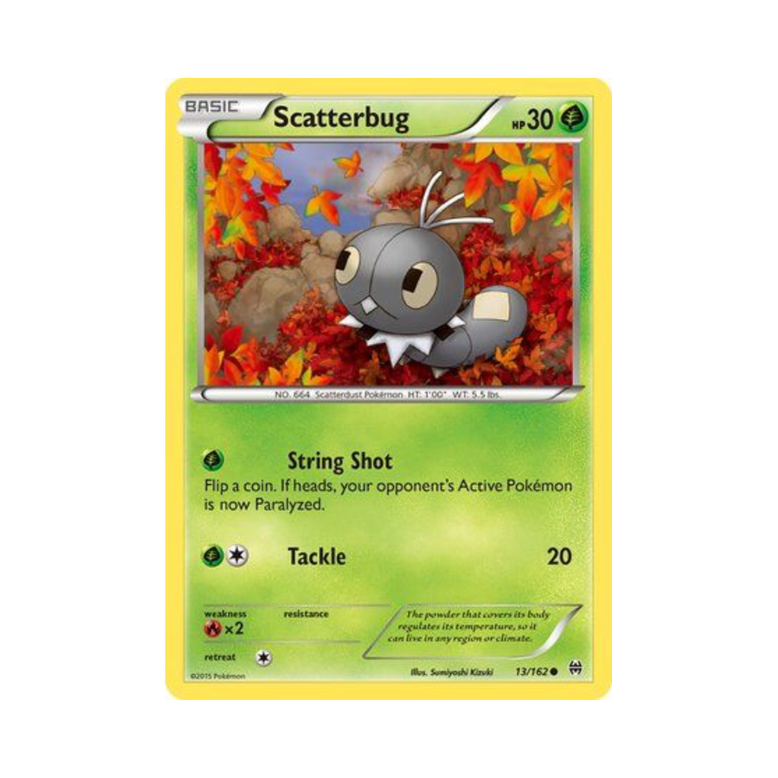 포켓몬 TCG 분이벌레 C 브레이크스루 (영문판)(Pokemon TCG Scatterbug C BREAKthrough (English Ver.)) - 1