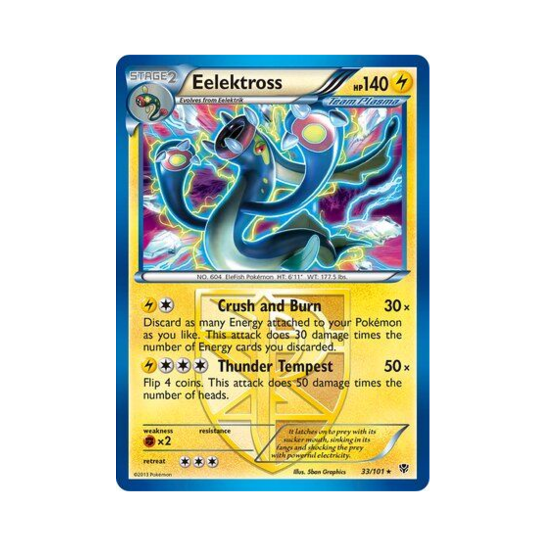 포켓몬 TCG 저리더프 RH 플라스마 블라스트 (영문판)(Pokemon TCG Eelektross RH Plasma Blast (English Ver.)) - 1