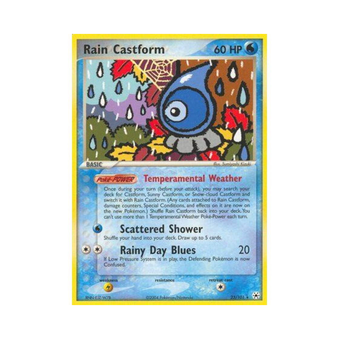 포켓몬 TCG 캐스퐁 빗방울의 모습 R EX 히든 레전드 (영문판)(Pokemon TCG Rain Castform R EX Hidden Legends (English Ver.)) - 1