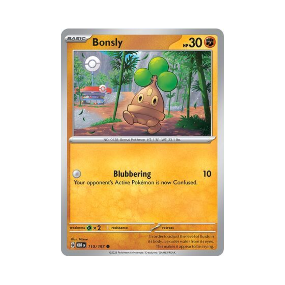 포켓몬 TCG 꼬지지 C 옵시디언 플레임즈 (영문판)(Pokemon TCG Bonsly C Obsidian Flames (English Ver.)) - 1