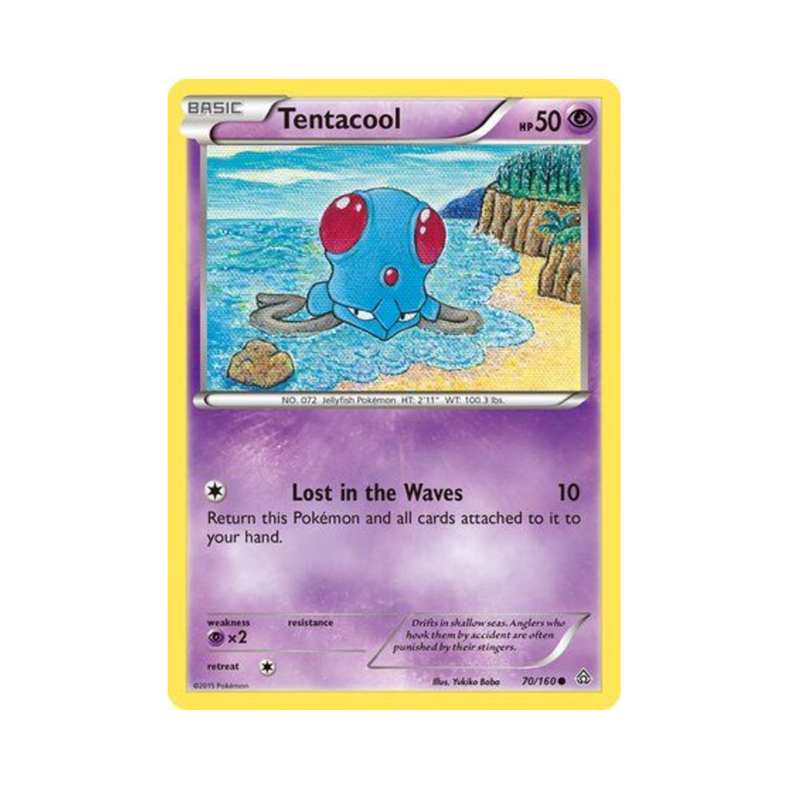 포켓몬 TCG 왕눈해 C 프라이멀 크래시 (영문판)(Pokemon TCG Tentacool C Primal Clash (English Ver.))