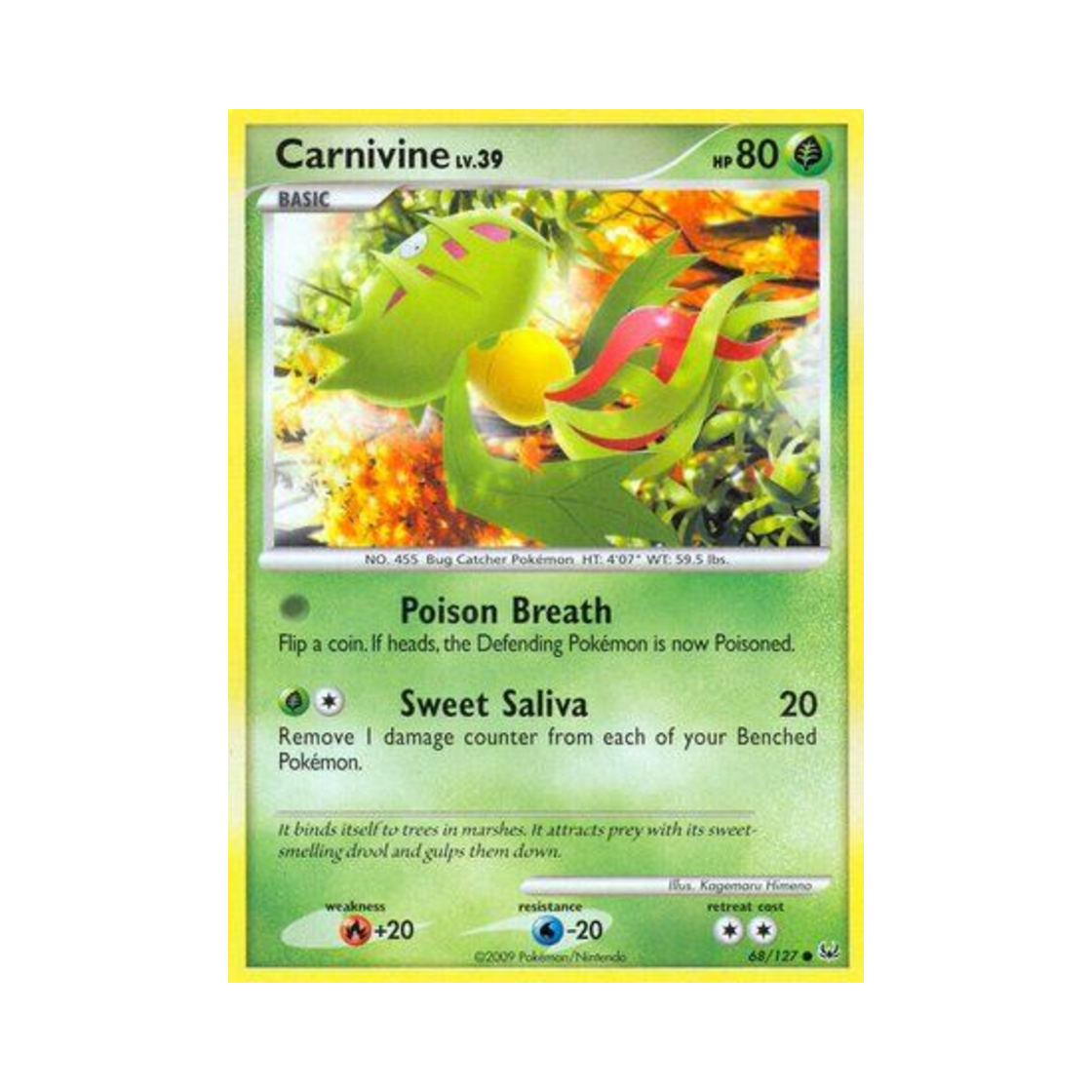 포켓몬 TCG 무스틈니 C 플래티넘 (영문판)(Pokemon TCG Carnivine C Platinum (English Ver.)) - 1