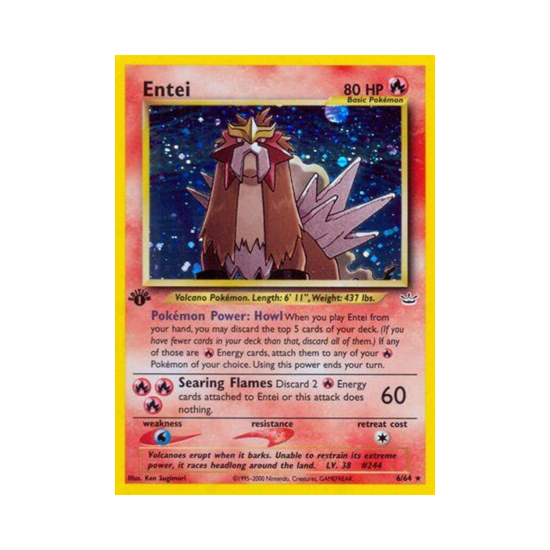포켓몬 TCG 앤테이 RH 네오 레버레이션 (영문판)(Pokemon TCG Entei RH Neo Revelation (English Ver.))