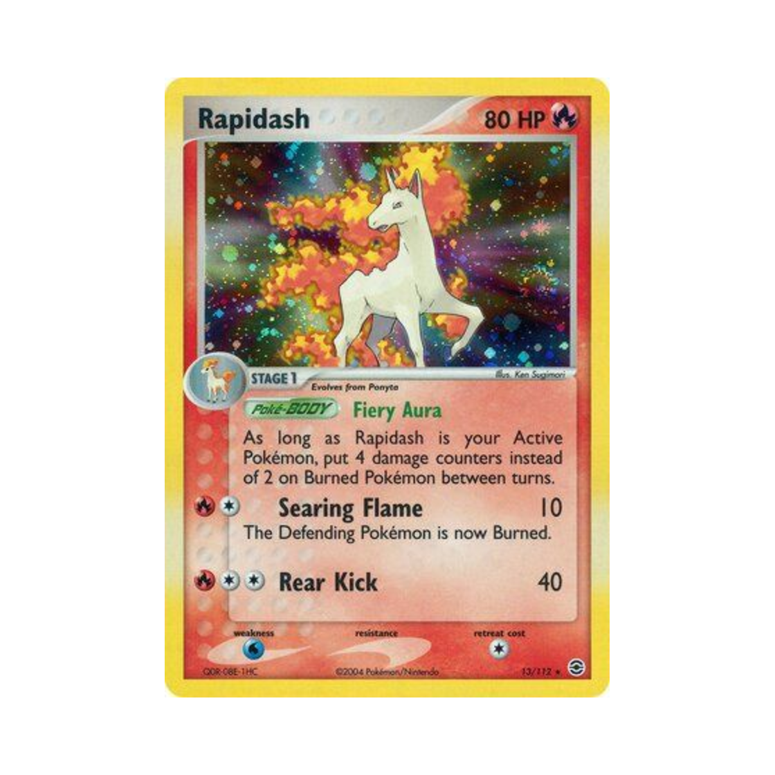 포켓몬 TCG 날쌩마 RH EX 파이어레드 & 리프그린 (영문판)(Pokemon TCG Rapidash RH EX FireRed & LeafGreen (English Ver.)) - 1