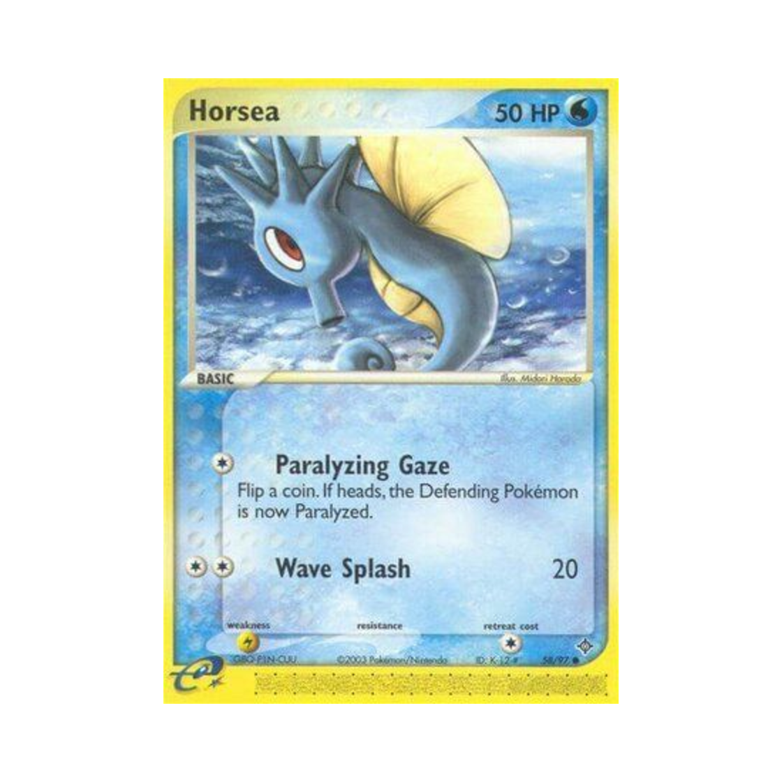 포켓몬 TCG 쏘드라 C EX 드래곤 (영문판)(Pokemon TCG Horsea C EX Dragon (English Ver.))
