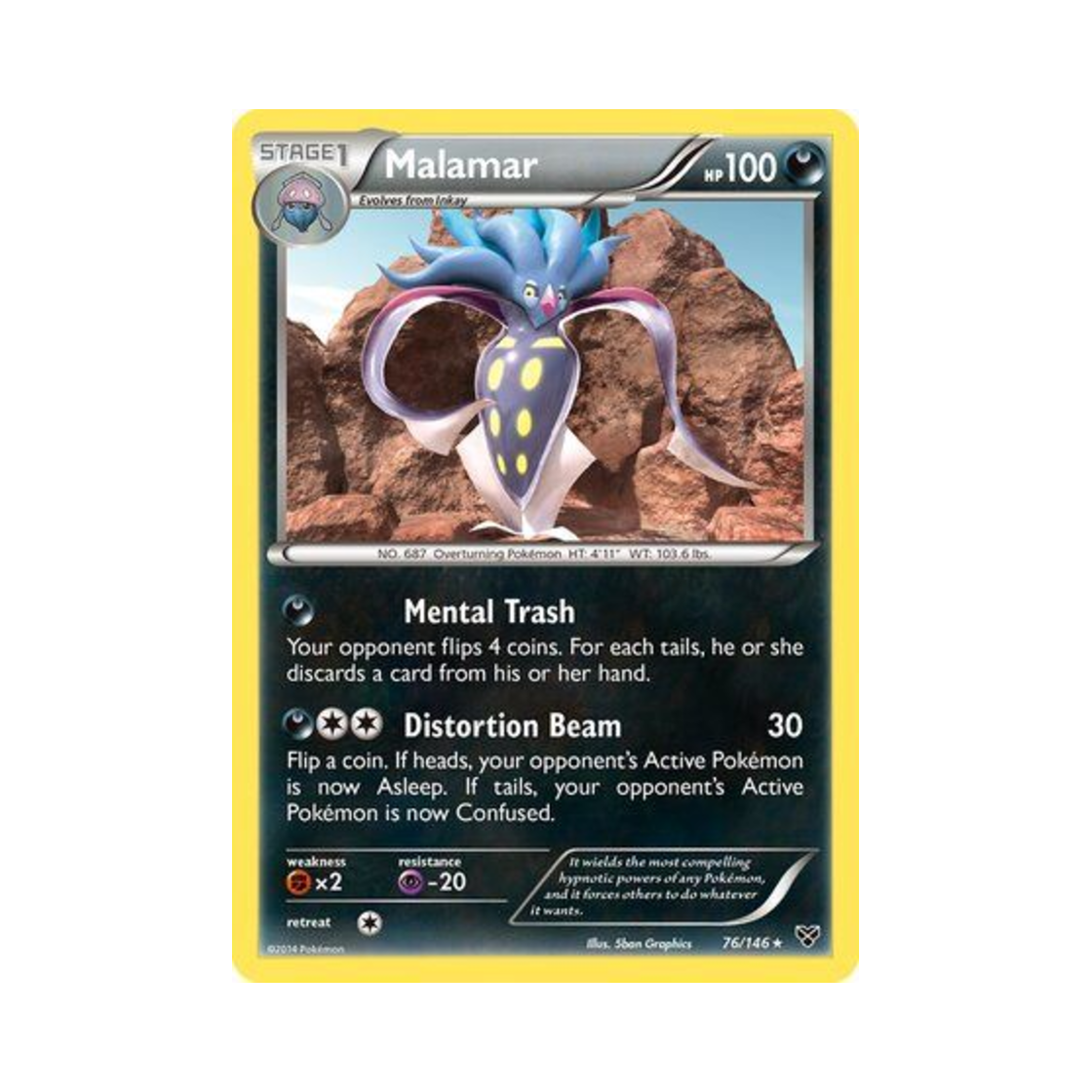 포켓몬 TCG 칼라마네로 R XY (영문판)(Pokemon TCG Malamar R XY (English Ver.)) - 1