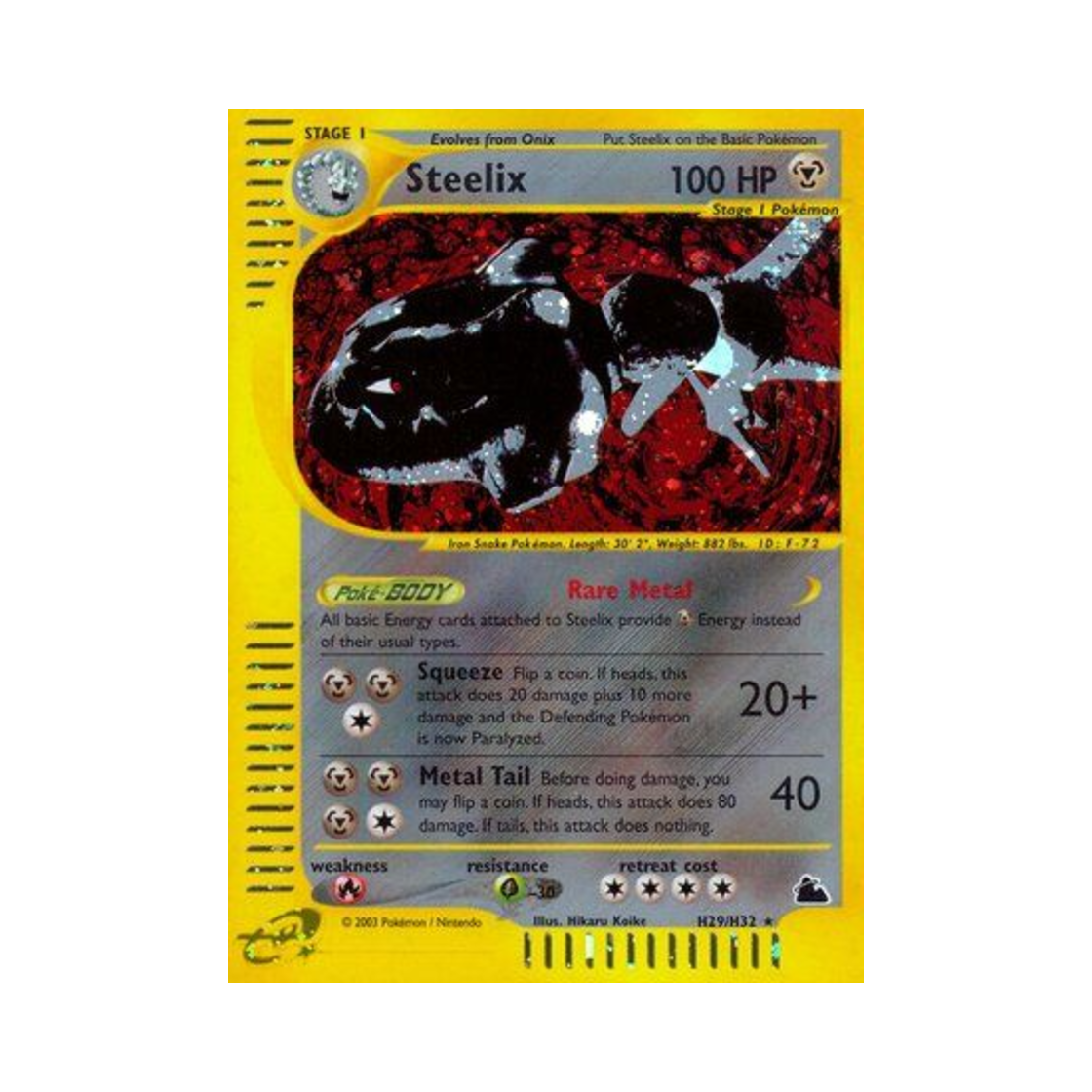 포켓몬 TCG 강철톤 RH 스카이리지 (영문판)(Pokemon TCG Steelix RH Skyridge (English Ver.))