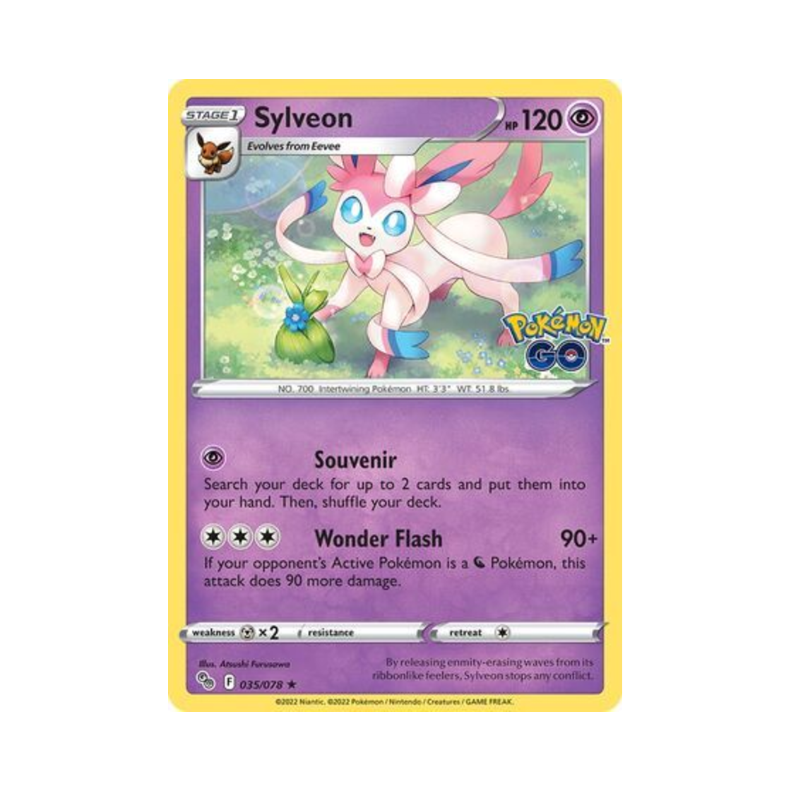 포켓몬 TCG 님피아 RH 포켓몬 고 (영문판)(Pokemon TCG Sylveon RH Pokemon GO (English Ver.)) - 1