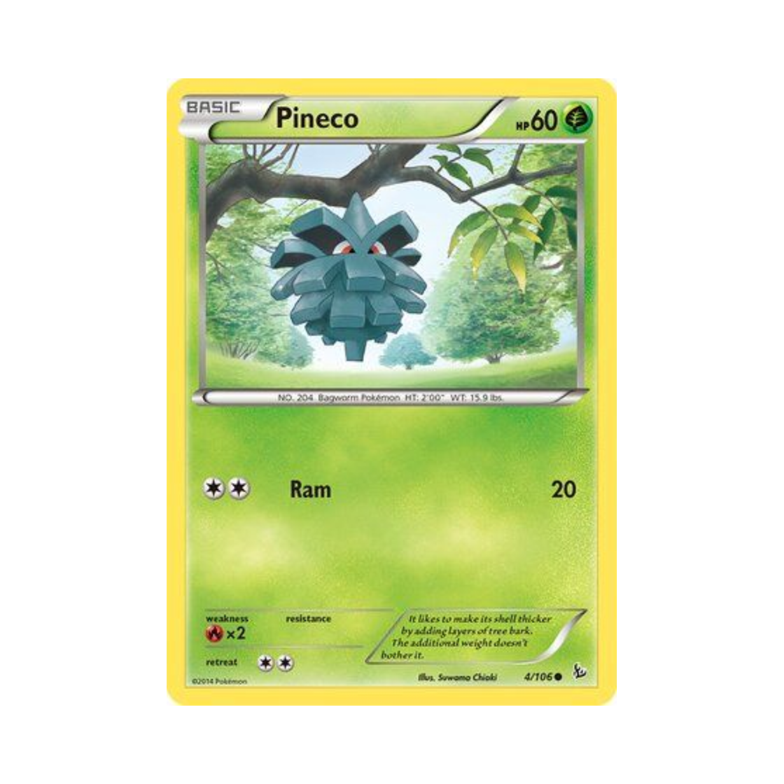 포켓몬 TCG 피콘 C 플래시파이어 (영문판)(Pokemon TCG Pineco C Flashfire (English Ver.)) - 1