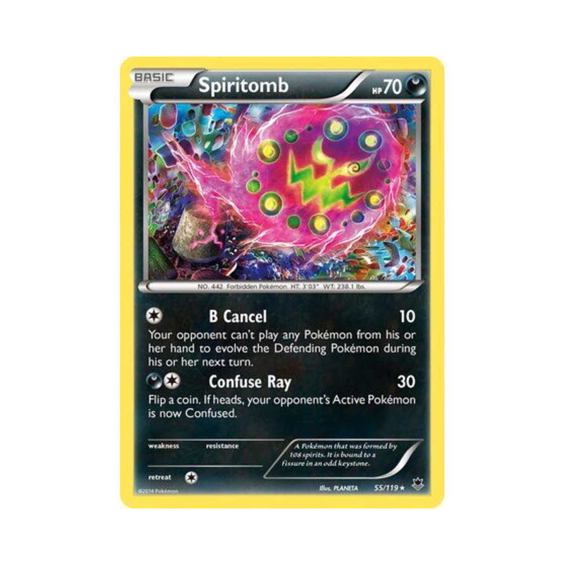 포켓몬 TCG 화강돌 R 팬텀 포스 (영문판)(Pokemon TCG Spiritomb R Phantom Forces (English Ver.))