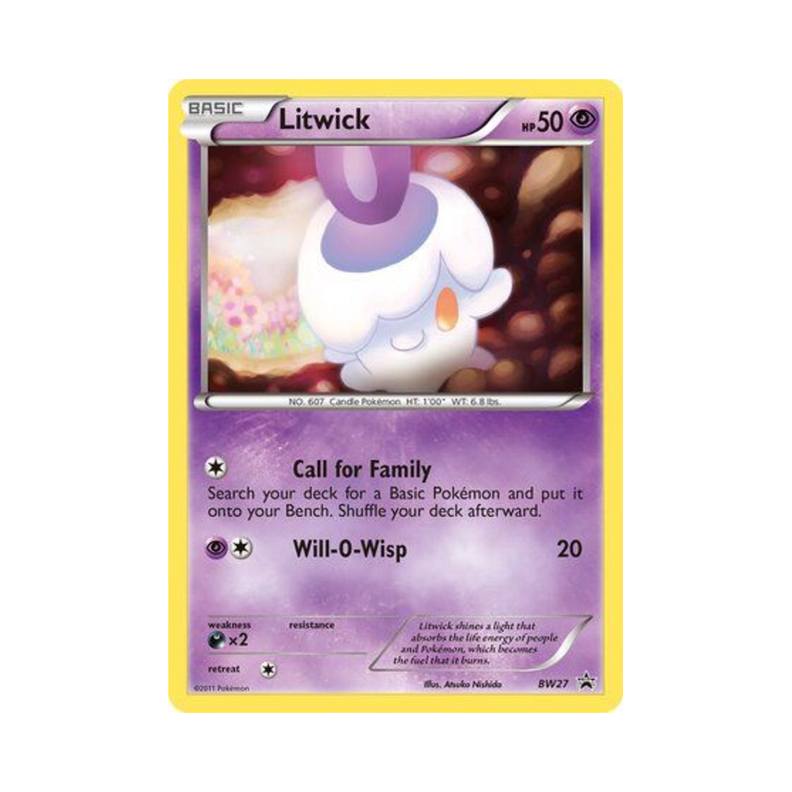 포켓몬 TCG 불켜미 P 블랙 & 화이트 프로모카드 (영문판)(Pokemon TCG Litwick P Black & White Promos (English Ver.))