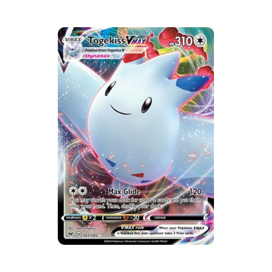 포켓몬 TCG 토게키스 VMAX HRV 비비드 볼티지 (영문판)(Pokemon TCG Togekiss VMAX HRV Vivid Voltage (English Ver.)) - 1