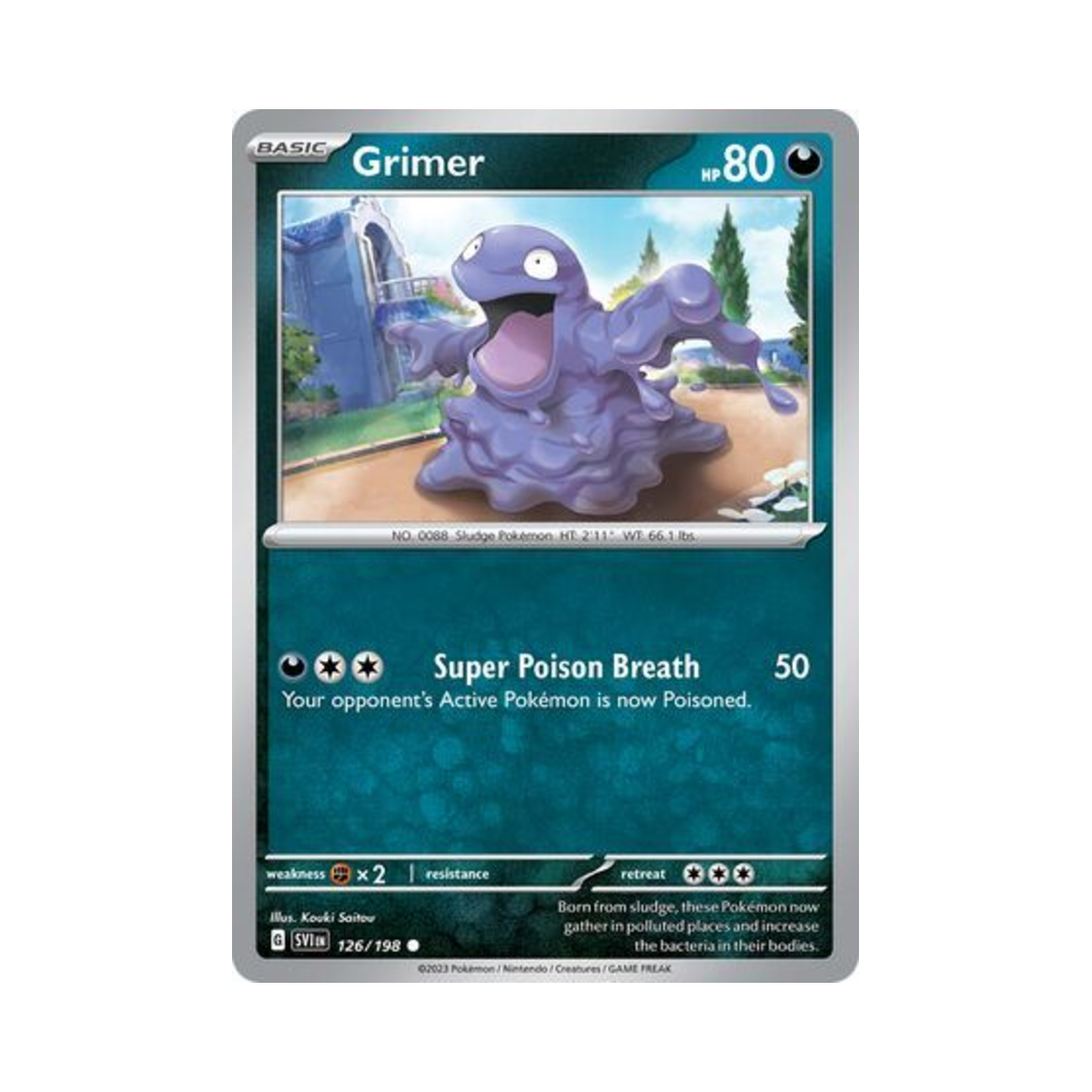 포켓몬 TCG 질퍽이 C 스칼렛 & 바이올렛 (영문판)(Pokemon TCG Grimer C Scarlet & Violet (English Ver.)) - 1