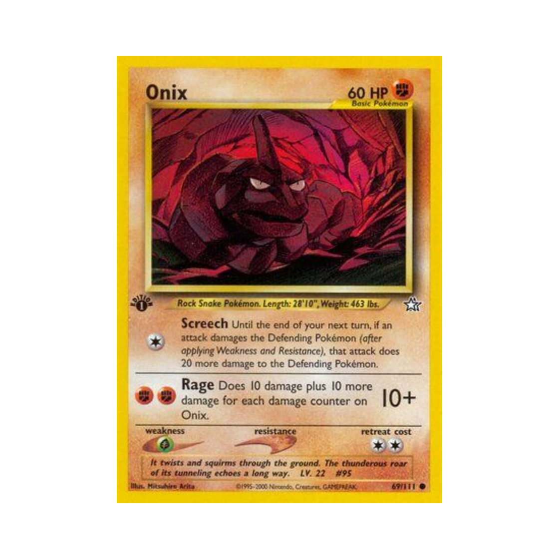 포켓몬 TCG 롱스톤 C 네오 제네시스 (영문판)(Pokemon TCG Onix C Neo Genesis (English Ver.)) - 1