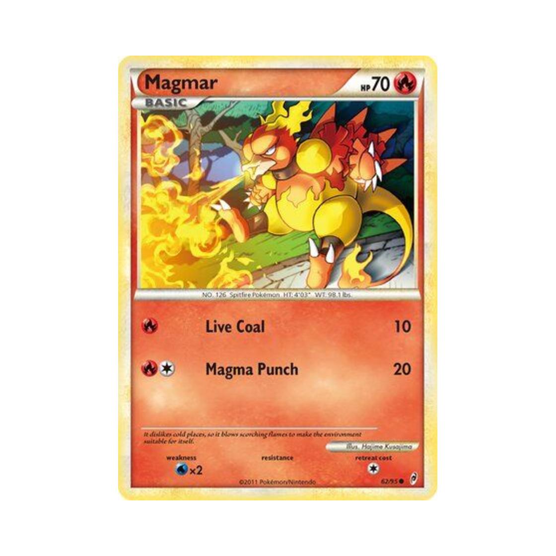 포켓몬 TCG 마그마 C 콜 오브 레전즈 (영문판)(Pokemon TCG Magmar C Call of Legends (English Ver.)) - 1