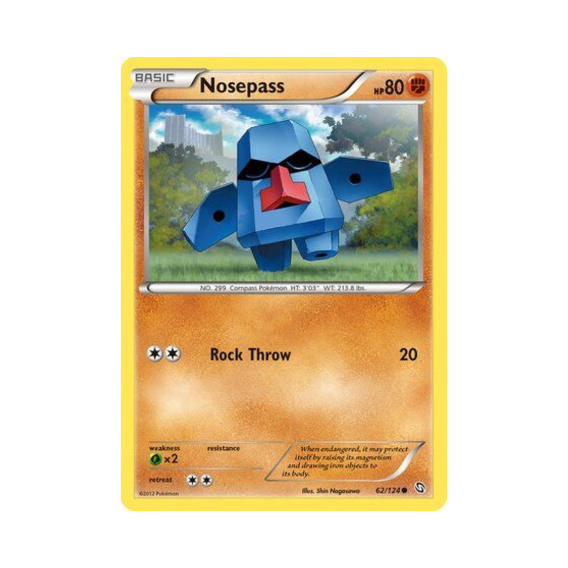 포켓몬 TCG 코코파스 C 드래곤즈 엑잘티드 (영문판)(Pokemon TCG Nosepass C Dragons Exalted (English Ver.)) - 1