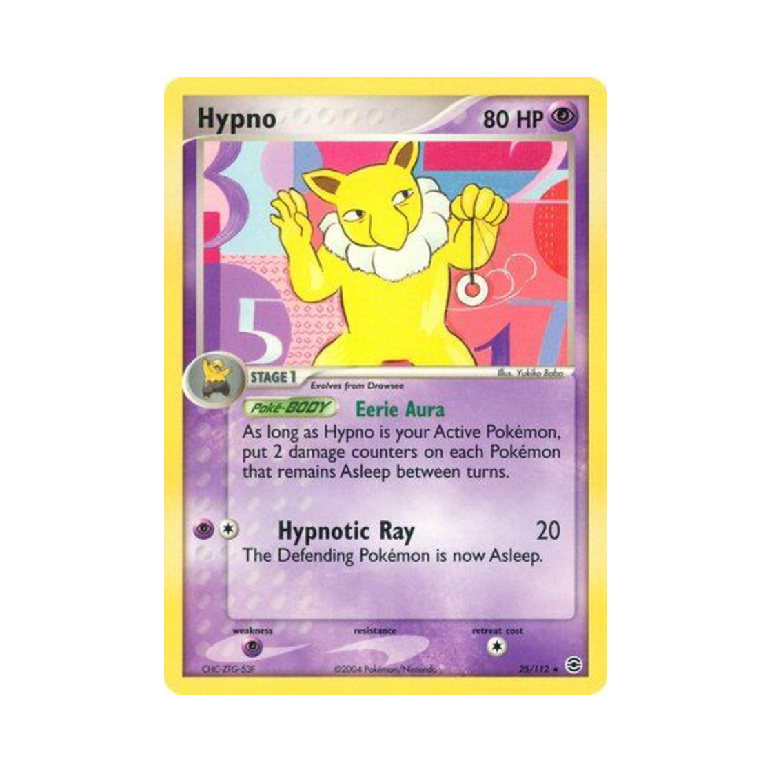 포켓몬 TCG 슬리퍼 R EX 파이어레드 & 리프그린 (영문판)(Pokemon TCG Hypno R EX FireRed & LeafGreen (English Ver.)) - 1