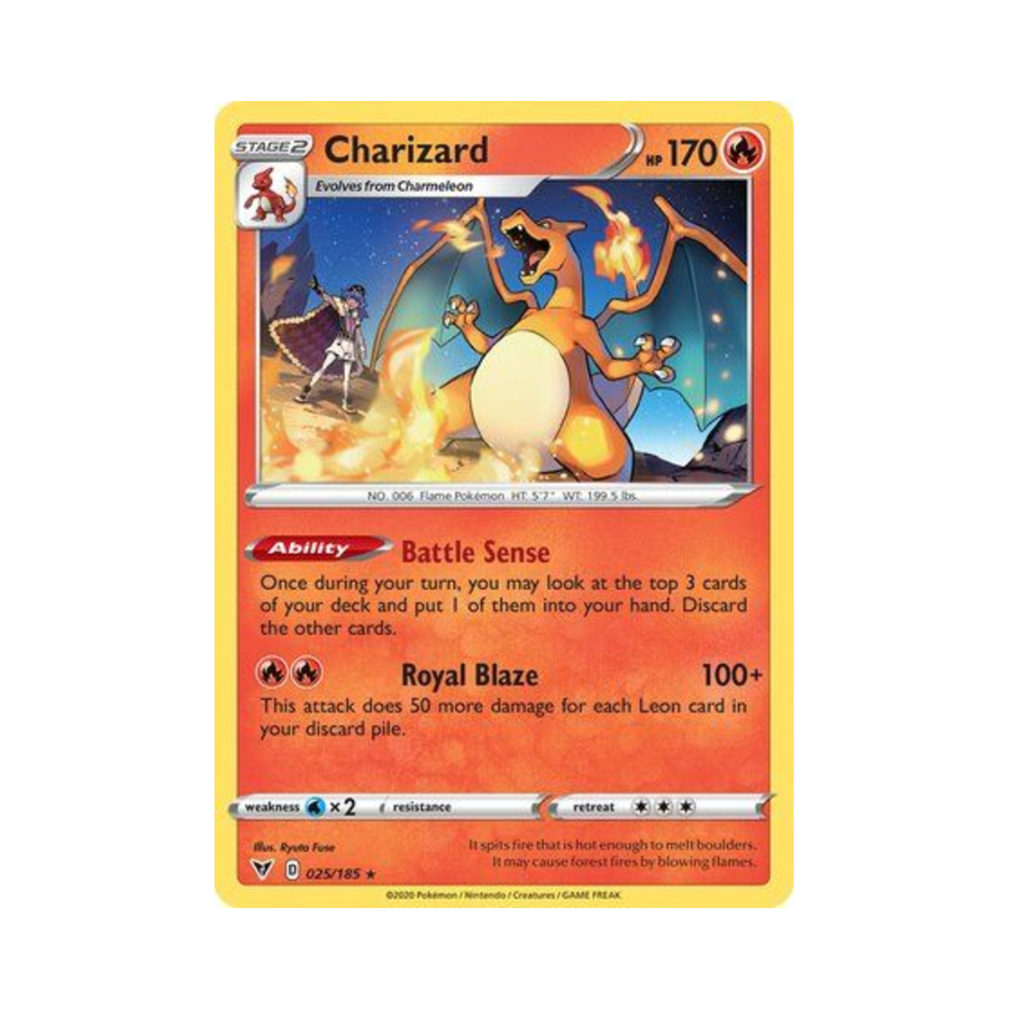 포켓몬 TCG 리자몽 R 비비드 볼티지 (영문판)(Pokemon TCG Charizard R Vivid Voltage (English Ver.)) - 1